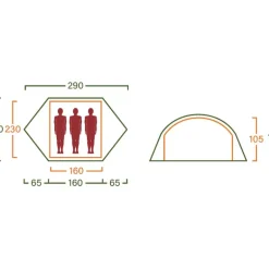 Reinsfjell Superlight 3, tremannatält - Vandringstält - Reinsfjell Superlight 3, tremannatält