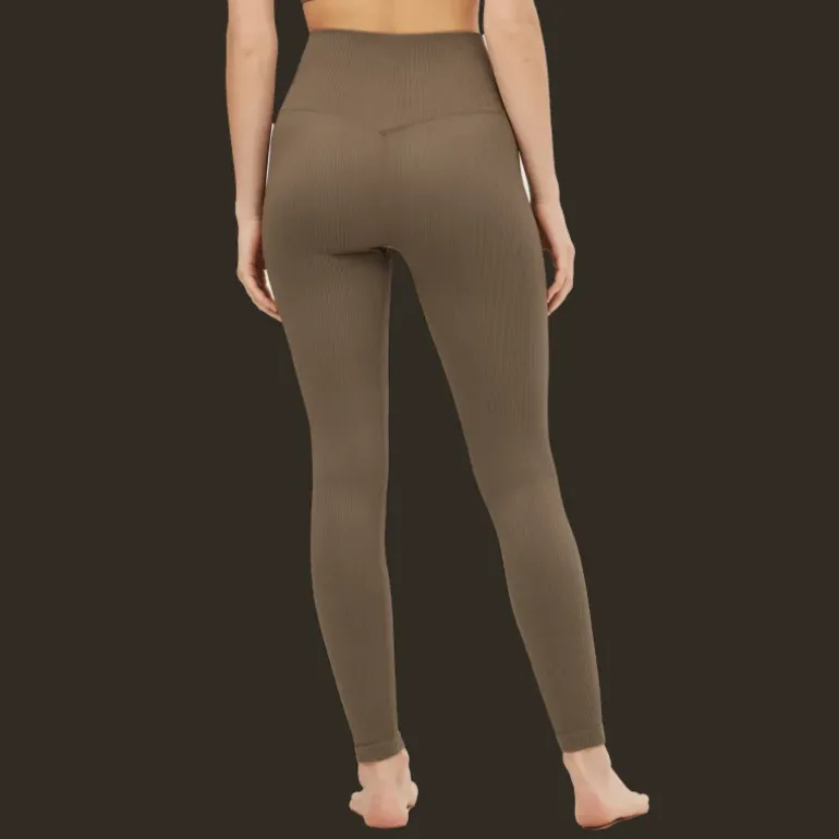 Ribbed Seamless Tights, träningstights, dam - Träningstights - Ribbed Seamless Tights, träningstights, dam