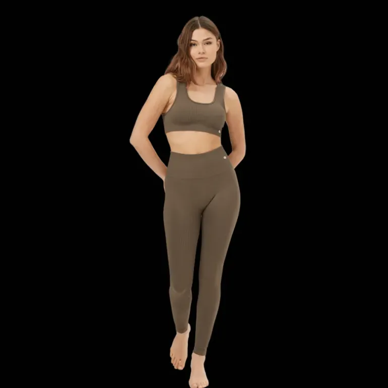 Ribbed Seamless Tights, träningstights, dam - Träningstights - Ribbed Seamless Tights, träningstights, dam