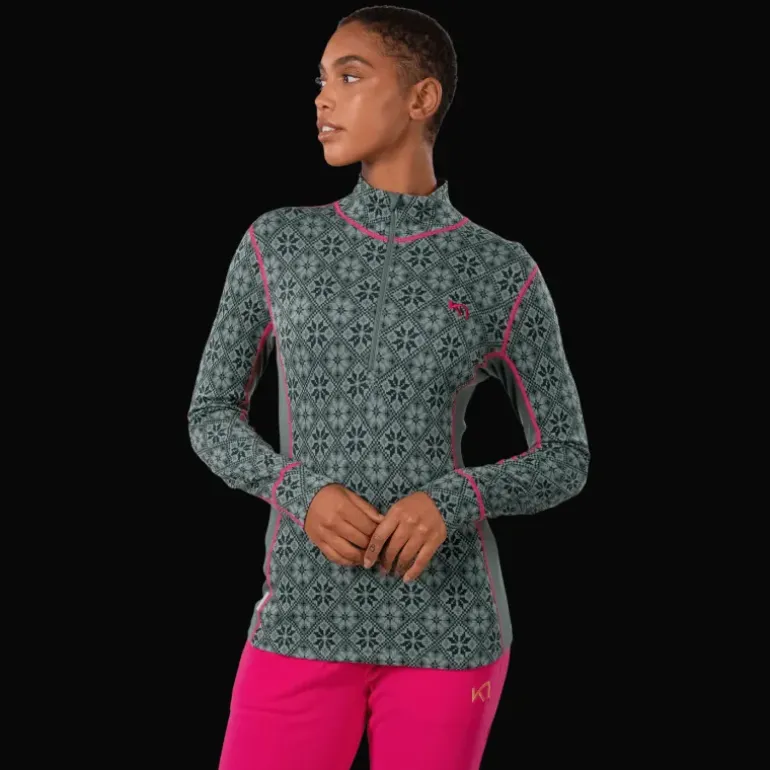 Rose Half Zip, ulltröja, dam - Överdelar Ull Dam - Rose Half Zip, ulltröja, dam