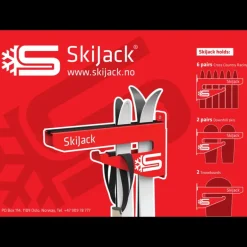 Skijack Skihanger Wall Grey 300mm 24/25, skidupphängningskrokar - Längdåkningstillbehör - Skijack Skihanger Wall Grey 300mm 24/25, skidupphängningskrokar