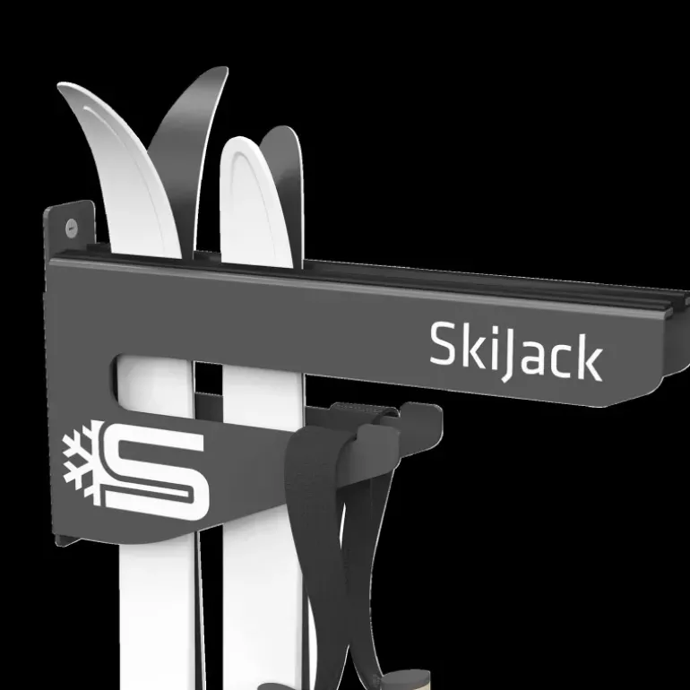 Skijack Skihanger Wall Grey 300mm 24/25, skidupphängningskrokar - Längdåkningstillbehör - Skijack Skihanger Wall Grey 300mm 24/25, skidupphängningskrokar