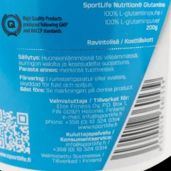 SportLife Glutamine 200g - Kosttillskott - SportLife Glutamine 200g