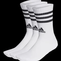3-Stripes Cushioned Crew Socks 3 Pairs, tennisstrumpor, unisex - Strumpor - 3-Stripes Cushioned Crew Socks 3 Pairs, tennisstrumpor, unisex