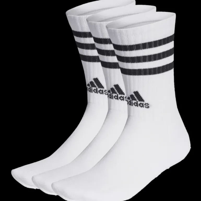 3-Stripes Cushioned Crew Socks 3 Pairs, tennisstrumpor, unisex - Strumpor - 3-Stripes Cushioned Crew Socks 3 Pairs, tennisstrumpor, unisex