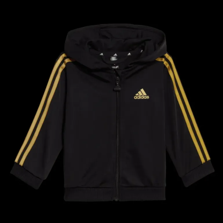 3 Stripes Shiny Tracksuit, tracksuit, junior - Träningsset - 3 Stripes Shiny Tracksuit, tracksuit, junior