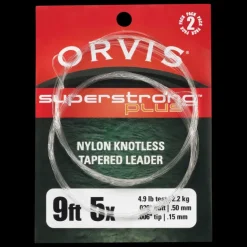 Super Strong Knotless Leaders 2-pack, 9', 5x - Fluglina - Super Strong Knotless Leaders 2-pack, 9', 5x