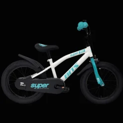 Super 16 WHITE/GREEN 25, barncykel - Barncykel - Super 16 WHITE/GREEN 25, barncykel