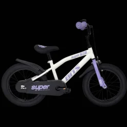 Super 16 WHITE/VIOLET 25, barncykel - Barncykel - Super 16 WHITE/VIOLET 25, barncykel
