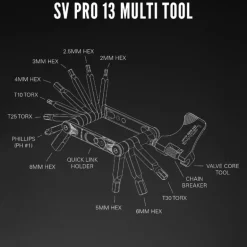 SV PRO 13 multitool, multiverktyg, cykel - Cykelverktyg - SV PRO 13 multitool, multiverktyg, cykel