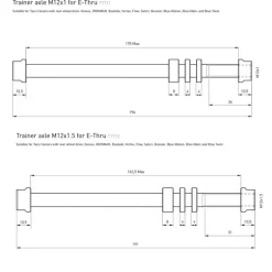 Tacx, E-Thru axle skewer 10 mm rear wheel, axel för cykeltrainer - Tillbehör Till Cykeltrainer - Tacx, E-Thru axle skewer 10 mm rear wheel, axel för cykeltrainer