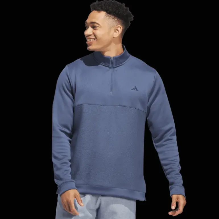 Textured Quarter Zip, golftröja, herr - Jackor & Överdelar - Textured Quarter Zip, golftröja, herr