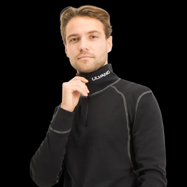 Thermo Turtle Neck W/zip, ulltröja herr - Överdelar Ull Herr - Thermo Turtle Neck W/zip, ulltröja herr