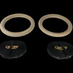 Titan Life - Wooden Gymrings, gymringar - Core-Träning - Titan Life - Wooden Gymrings, gymringar