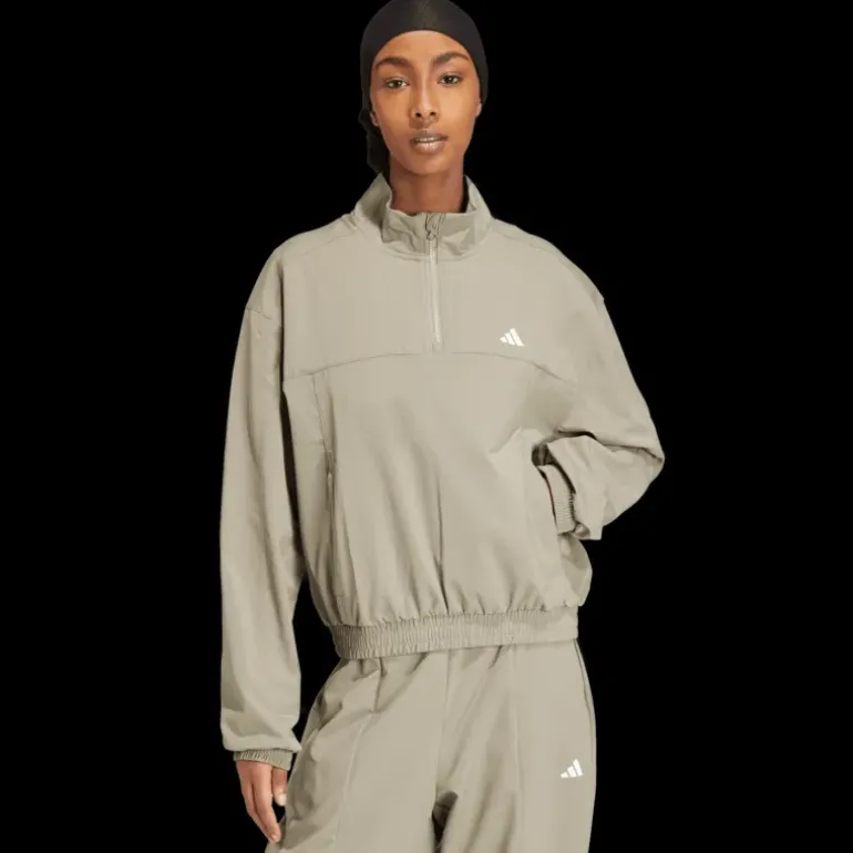 Train Essentials Woven Quarter-Zip, träningsjacka, dam - Träningströjor - Train Essentials Woven Quarter-Zip, träningsjacka, dam