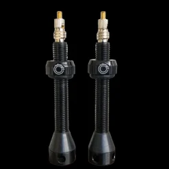 Tubeless Ventil 50mm PAR Black, Presta, alu, 12gr (par), prestaventil, slanglöst däck - Tillbehör till hjul, däck & slang - Tubeless Ventil 50mm PAR Black, Presta, alu, 12gr (par), prestaventil, slanglöst däck