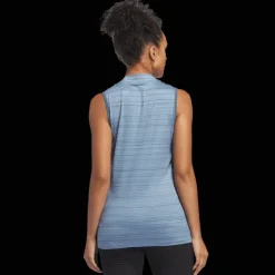 Ultimate365 Stripe Sleeveles Polo, linne, dam - Golfpikeer - Ultimate365 Stripe Sleeveles Polo, linne, dam
