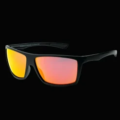 023 Waye Polarized Matt Black W Polarized Red Multi, solglasögon, unisex - Sportglasögon - 023 Waye Polarized Matt Black W Polarized Red Multi, solglasögon, unisex