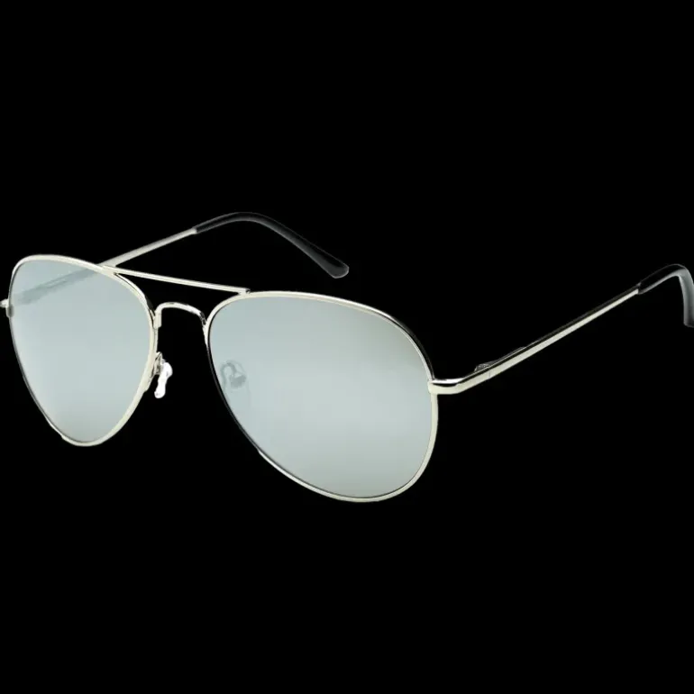 011 Waye Polarized Silver Frame With Polarized Smoke Lens, solglasögon, unisex - Sportglasögon - 011 Waye Polarized Silver Frame With Polarized Smoke Lens, solglasögon, unisex