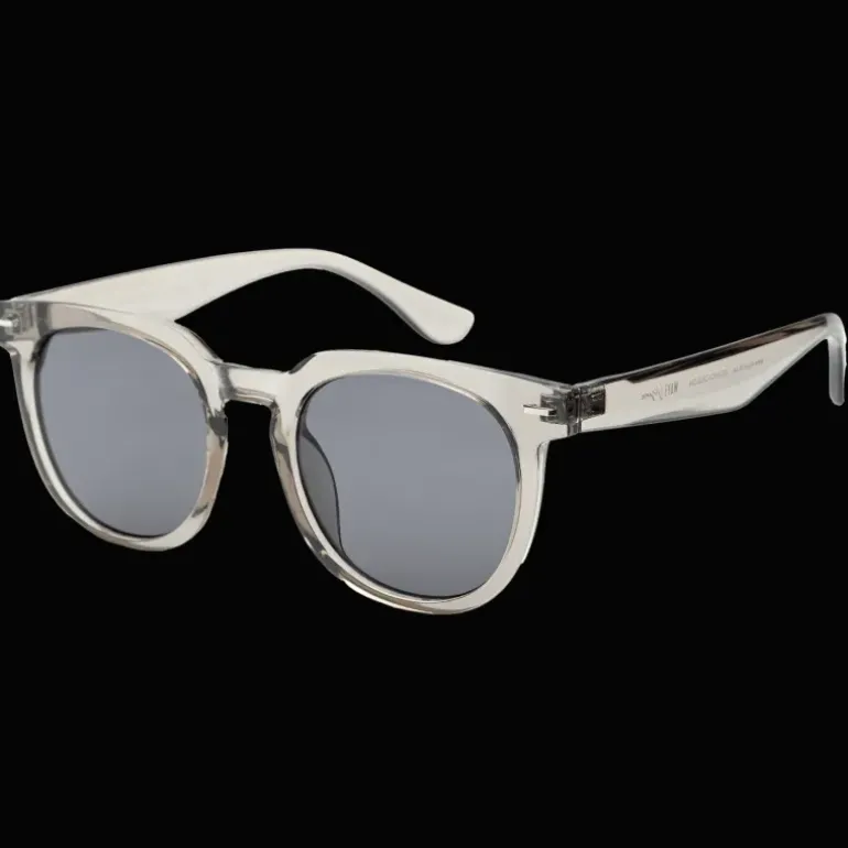 008 Waye Transparent Grey Frame With Smoke Lens, solglasögon, unisex - Lifestyle - 008 Waye Transparent Grey Frame With Smoke Lens, solglasögon, unisex
